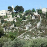 Pretty hilltop village of Rochefort-du-Gard